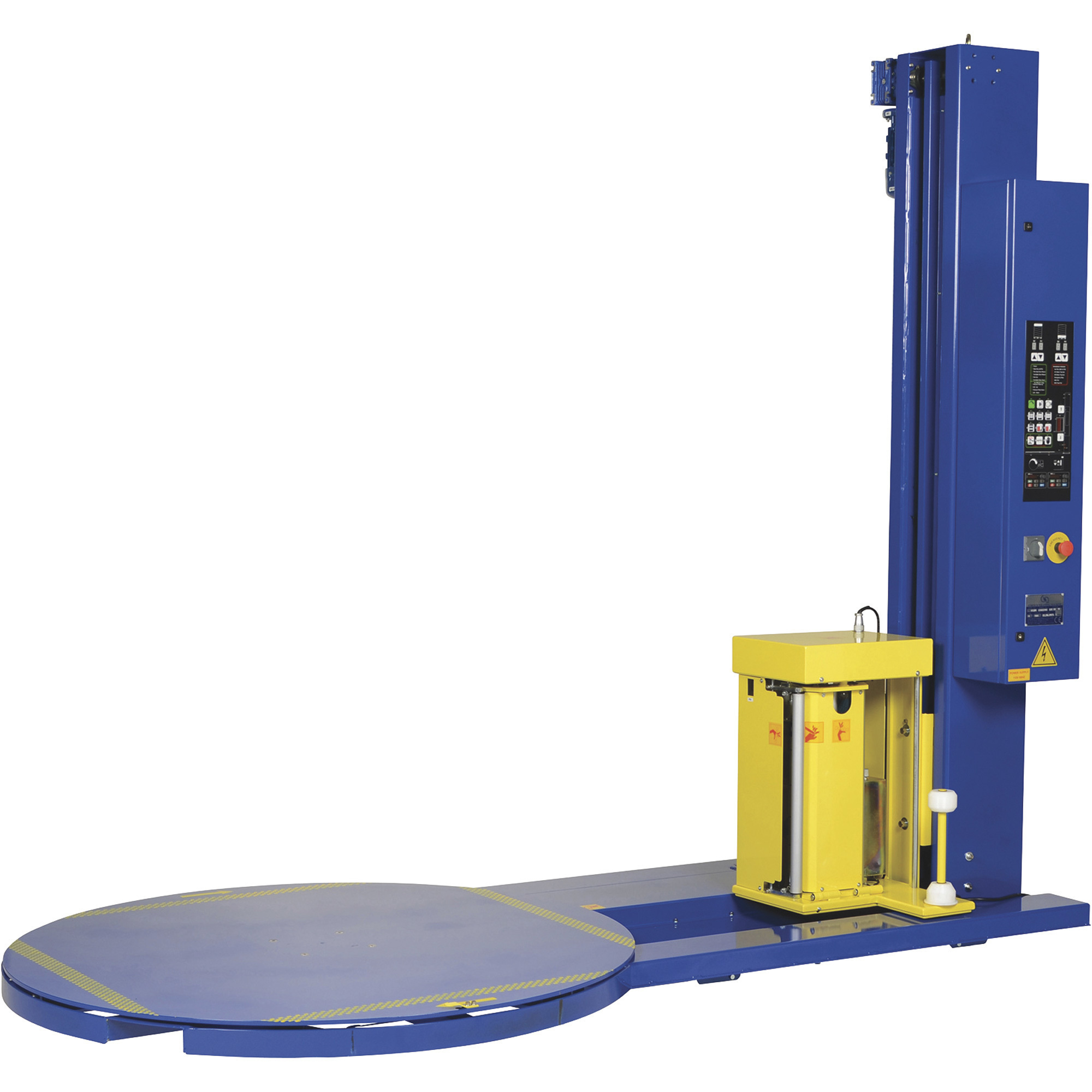 Vestil Medium-Duty Semi-Automatic Stretch Wrap Machine - 4,000-Lb. Capacity, 60in. Turntable, Touch-Screen Control, Model# SWA-60-AW